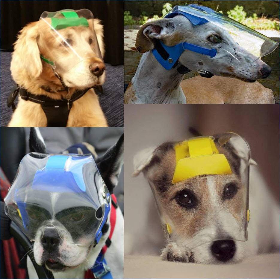 OptiVizor Clear UV Tint Eye Protection for Dogs and Cats