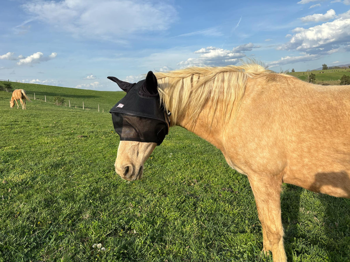 Solar Vizor Fly Mask - With Ear Protection - NEW STYLE