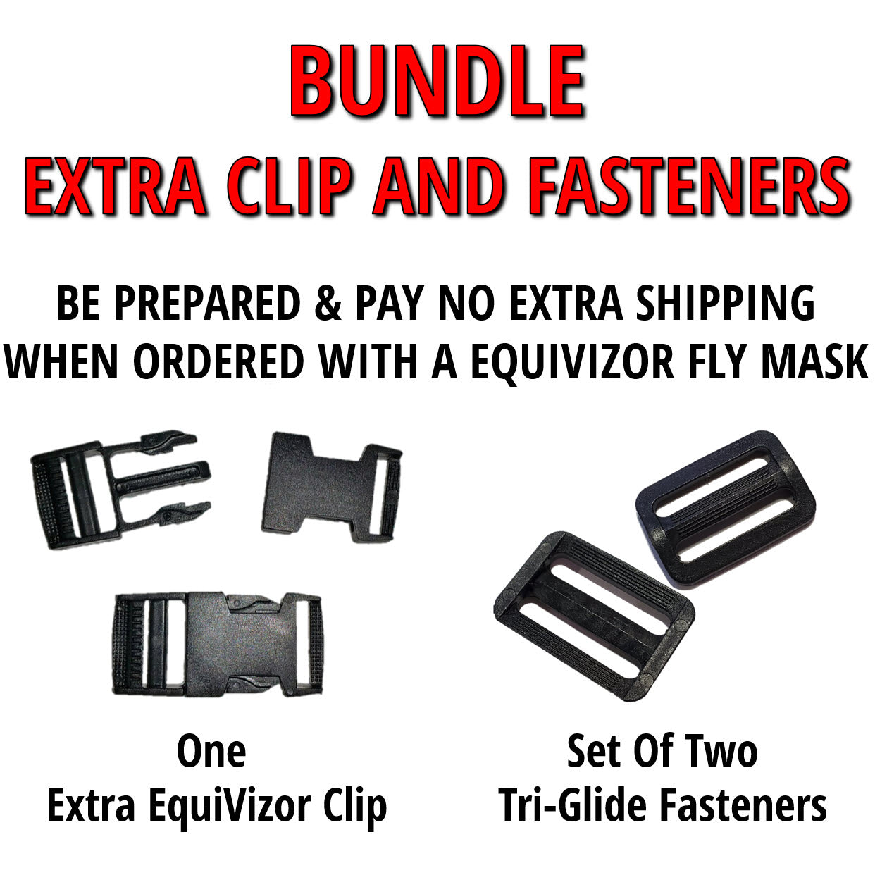 BUNDLE - EquiVizor Clip and Fasteners