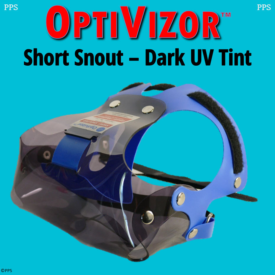 OptiVizor UV Eye and Face Protection for Dogs Dark Tint