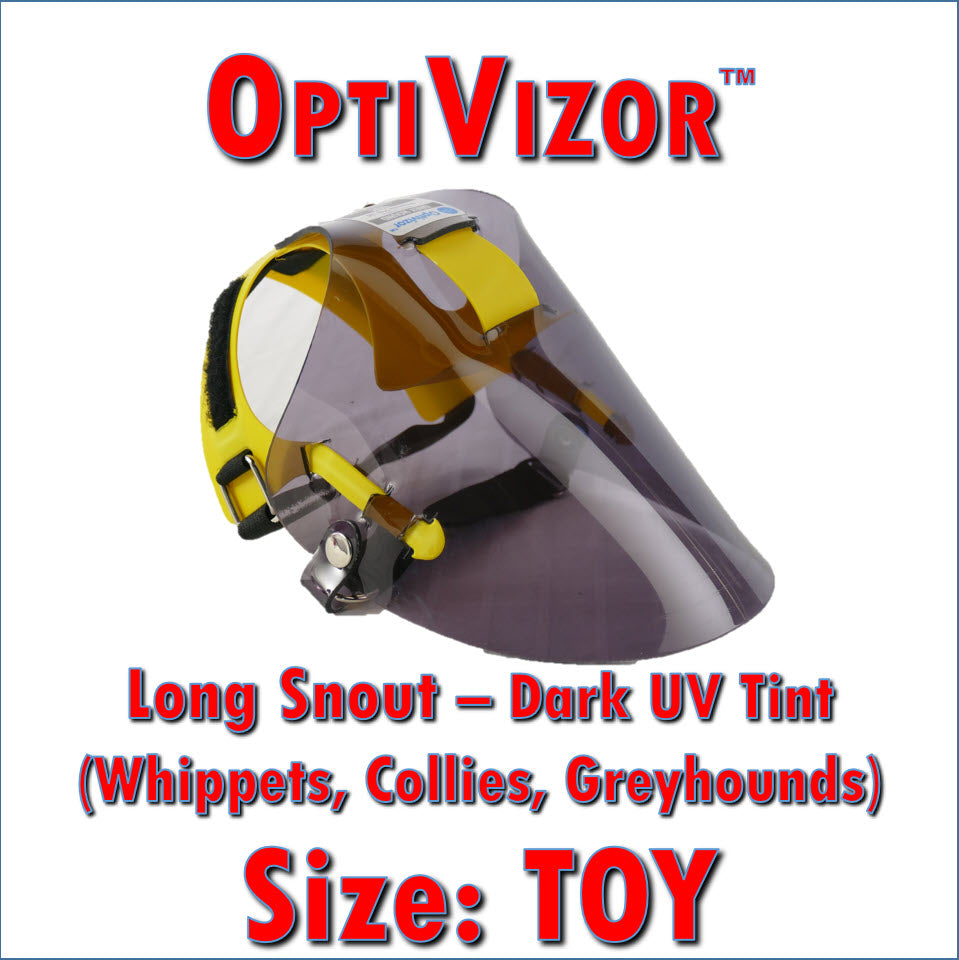 OptiVizor UV Eye and Face Protection for Dogs Dark Tint