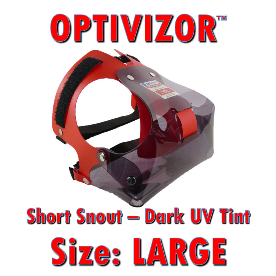 OptiVizor UV Eye and Face Protection for Dogs Dark Tint