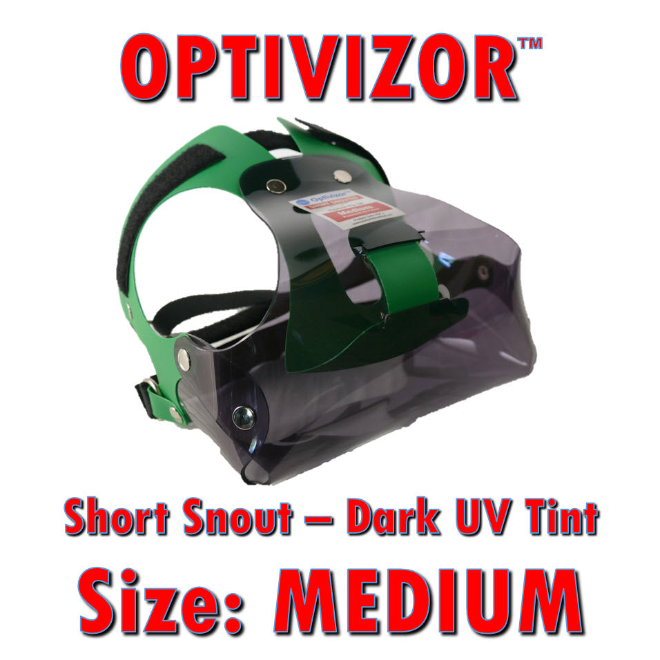 OptiVizor UV Eye and Face Protection for Dogs Dark Tint
