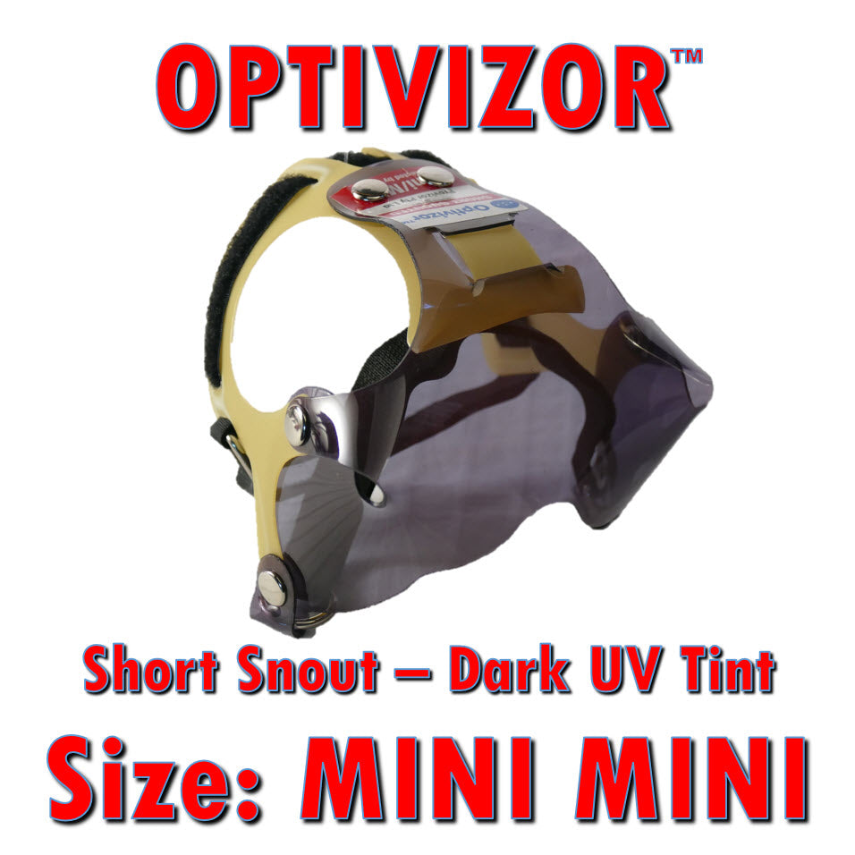 OptiVizor UV Eye and Face Protection for Dogs Dark Tint