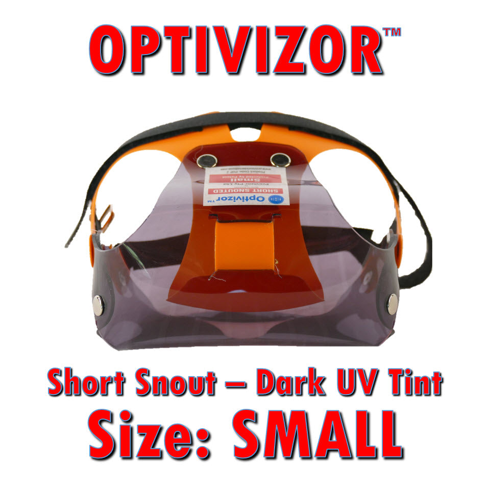 OptiVizor UV Eye and Face Protection for Dogs Dark Tint