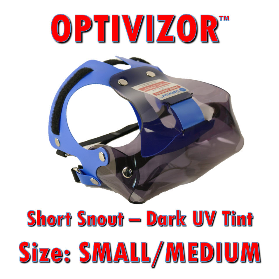 OptiVizor UV Eye and Face Protection for Dogs Dark Tint
