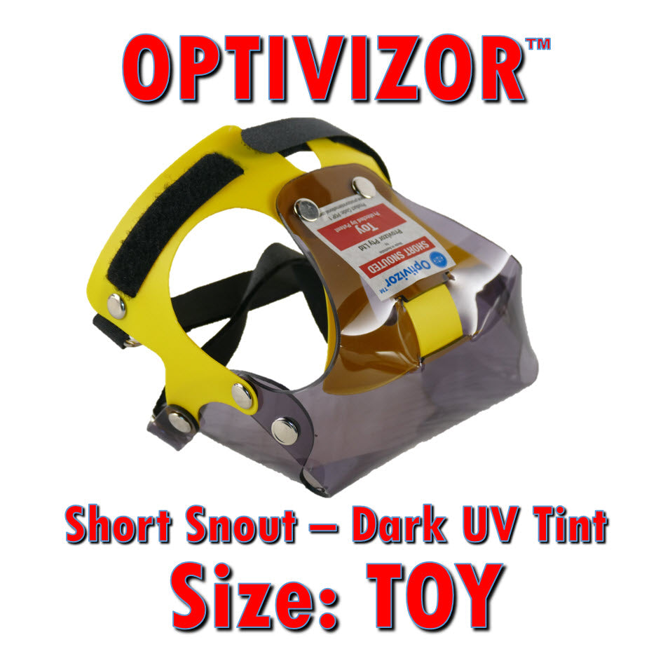 OptiVizor UV Eye and Face Protection for Dogs Dark Tint