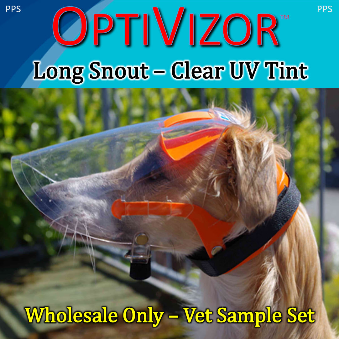 Vet Sample Set - Long Snout OptiVizor - Clear UV Tint
