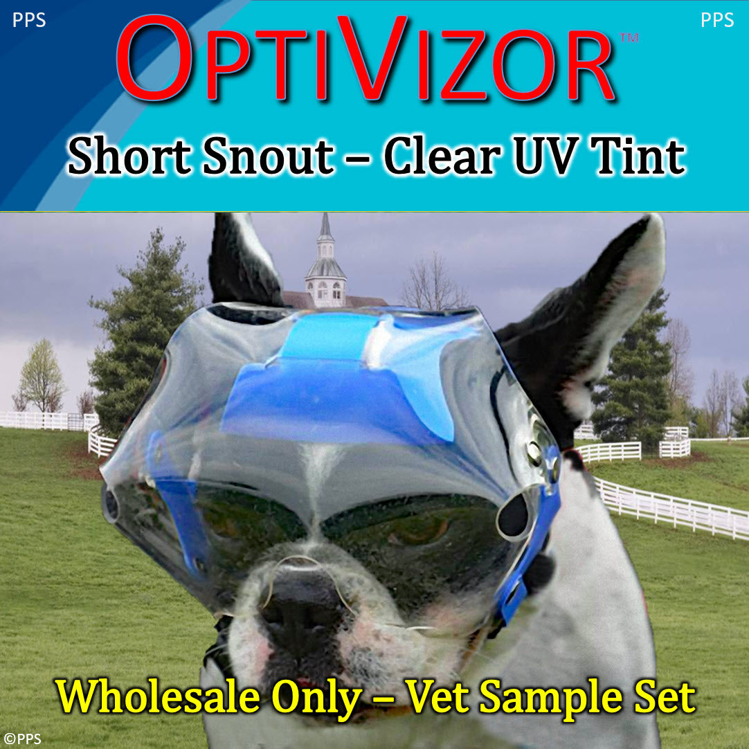 Vet Sample Set - Short Snout OptiVizor NV - Clear UV Tint