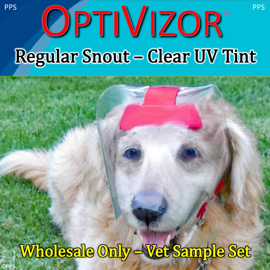 Vet Sample Set - Regular Snout OptiVizor - Clear UV Tint