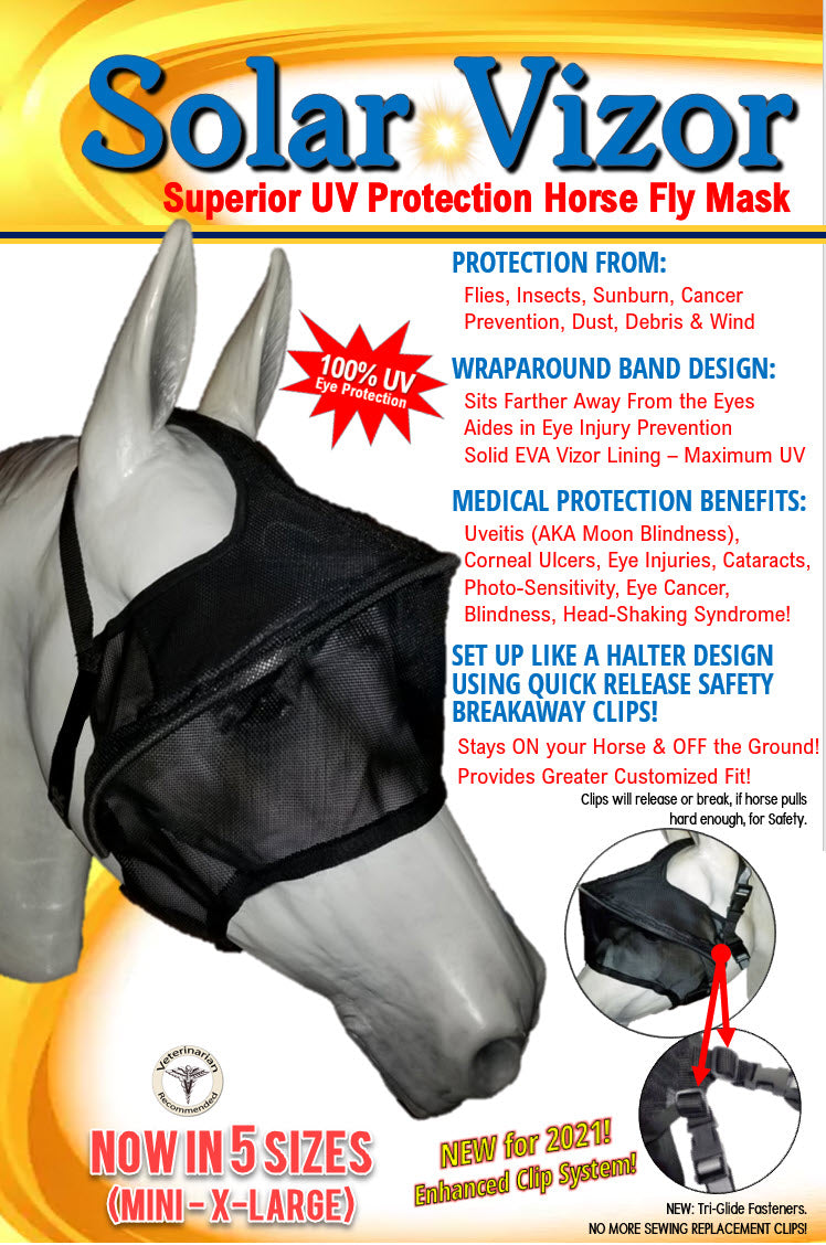 Solar Vizor Fly Mask - Standard Style